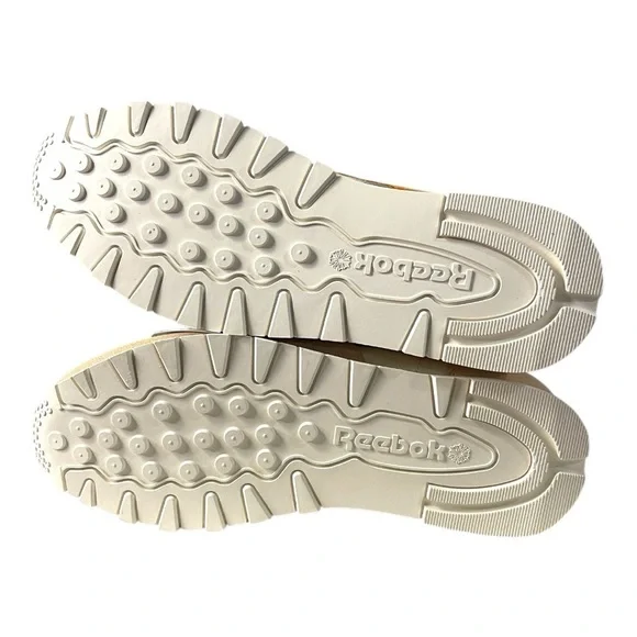 Reebok Classic Leather Sneakers Women’s Size 10.5 – Chalk / Vital Blue / Orange - Picture 5 of 9